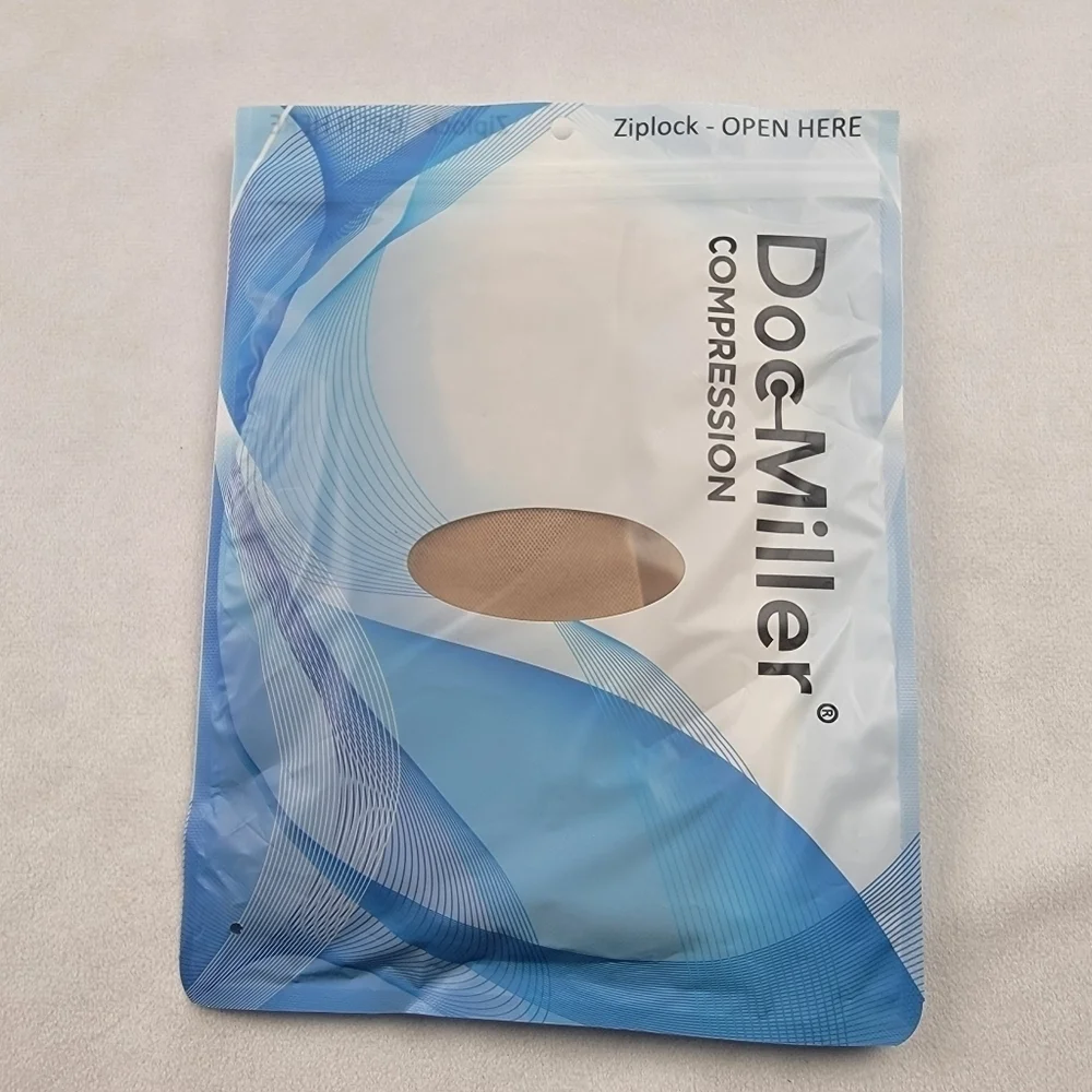 NWT Doc‎ Miller toeless compression sleeves socks 15-20mmHg size small